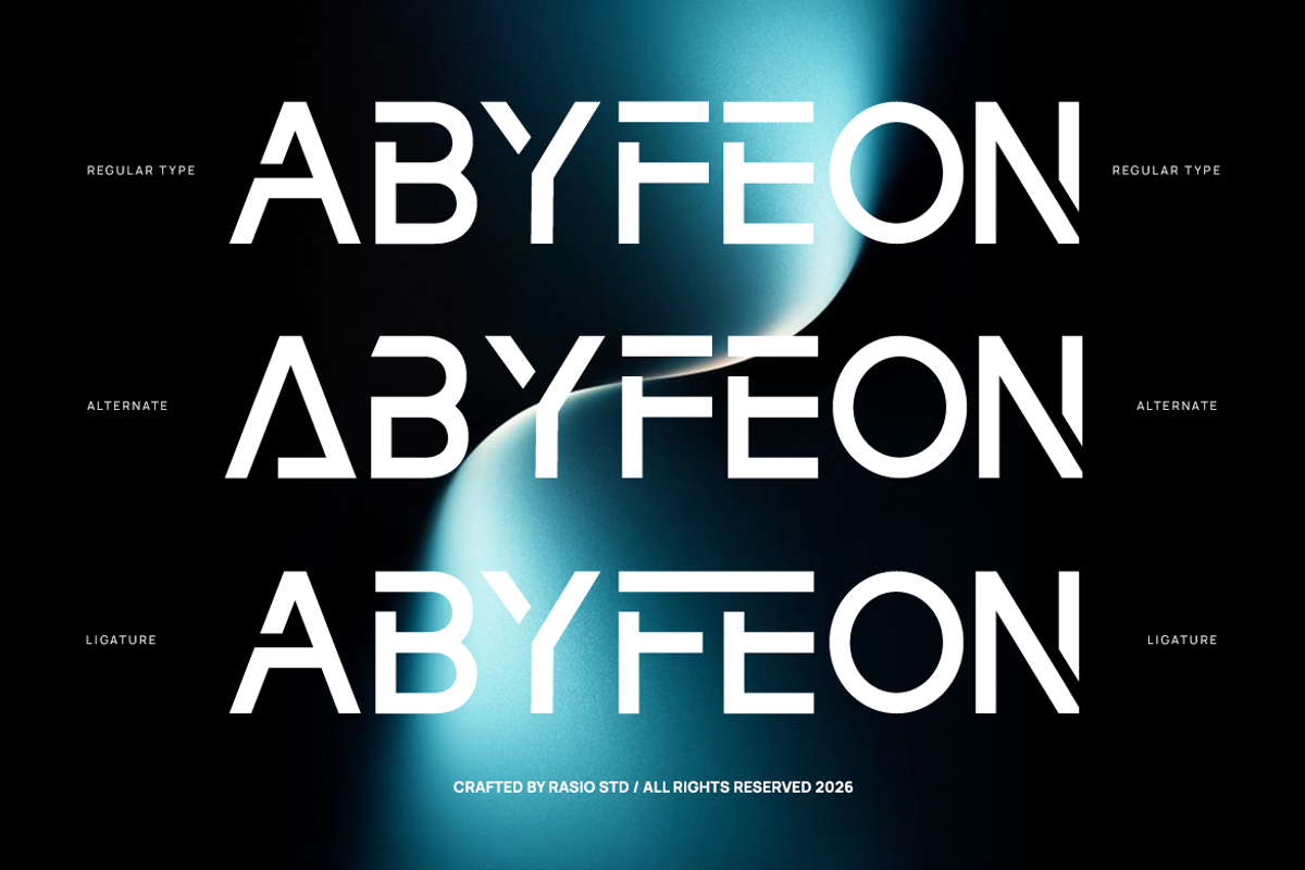 Aexiron Modern Futuristic Font, a Sans Serif Font by Rasio Studio (Photo 5 of 10)