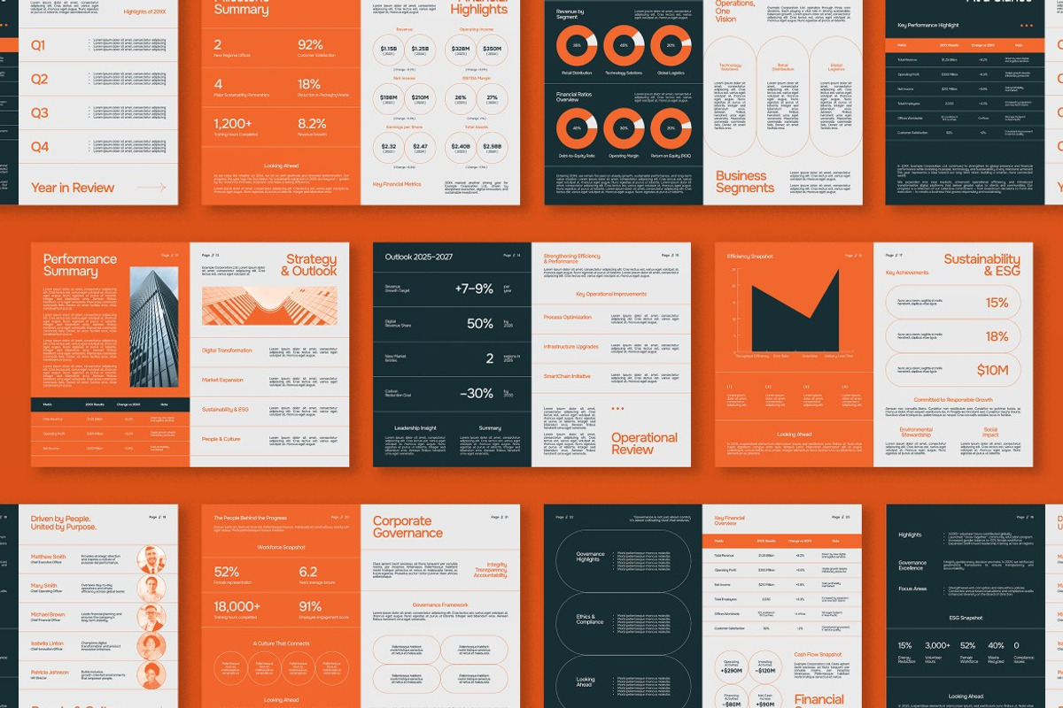 Business Annual Report Book, a Print Template by graphicook (Photo 2 of 4)