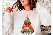 Patchwork Christmas Tree Png,, an Illustration by Designking (Thumbnail 1 of 5)