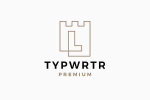 L Letter Castle Fortress Logo, a Branding & Logo Template by VASTARD STUDIO