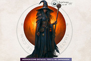 Dark Fantasy Halloween witches, a Seasonal Illustration by ThatsDesignArt (Thumbnail 17 of 17)