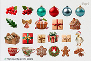 75 Christmas collage elements, an Object Graphic by Debar's Shop (Thumbnail 3 of 8)
