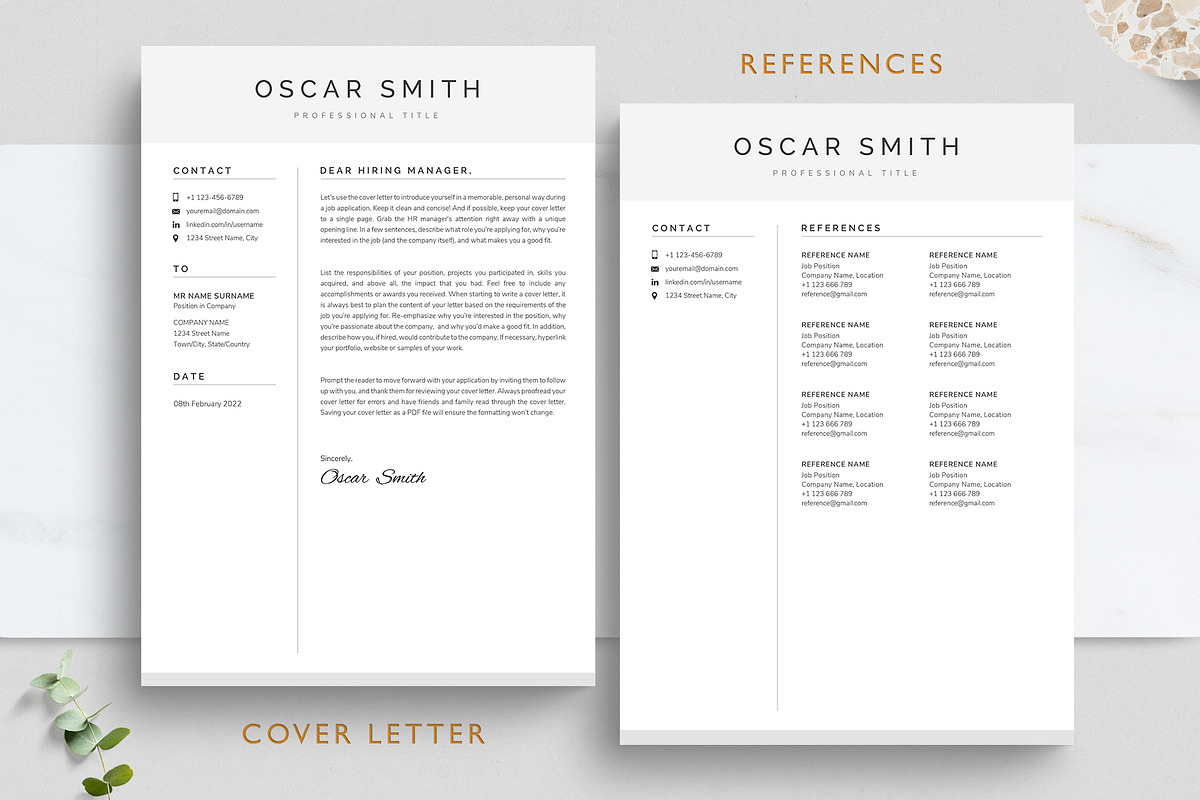 Modern Resume/CV Template - OSCAR, a Resume Template by TheStandOutResume (Photo 5 of 10)