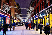Winter City Glow | Stock Photo, a Holiday Photo by Aura Canyon HQ (Thumbnail 1 of 5)
