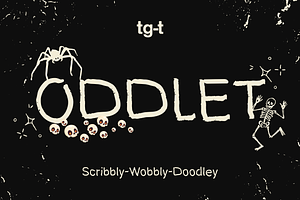 Oddlet - Halloween Font, a Handwritten Font by Tiga Type