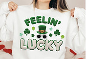 St Patrick’s Day Feelin Lucky Png, an Illustration by DreamCafeArt (Thumbnail 8 of 8)