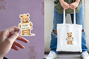 Cute Bath time Clipart- Woodland PNG, an Animal Illustration by PaintPixelCo (Thumbnail 12 of 14)