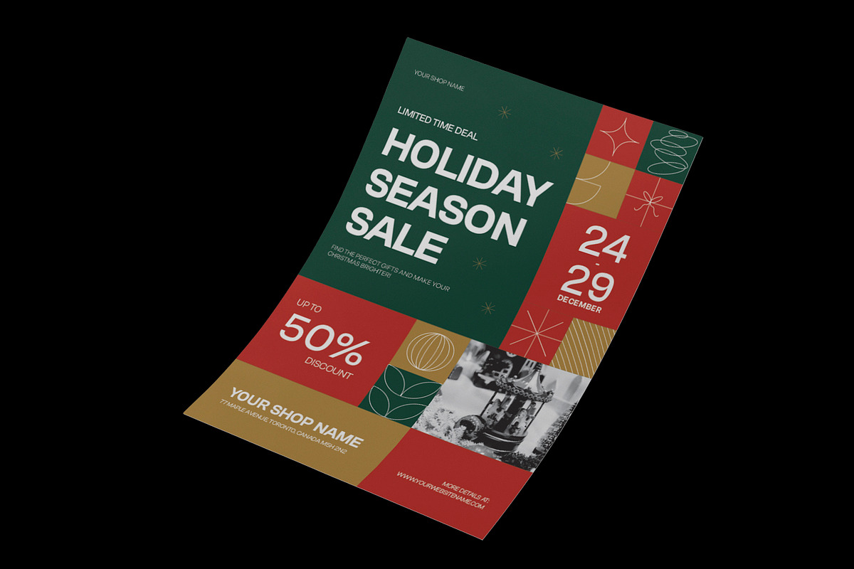 Christmas Sale Flyer, a Flyer Template by Neermana (Photo 2 of 4)
