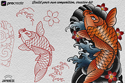 Procreate - Japanese tattoo, a Brush Add-On by Studio.Valhalla (Thumbnail 6 of 10)