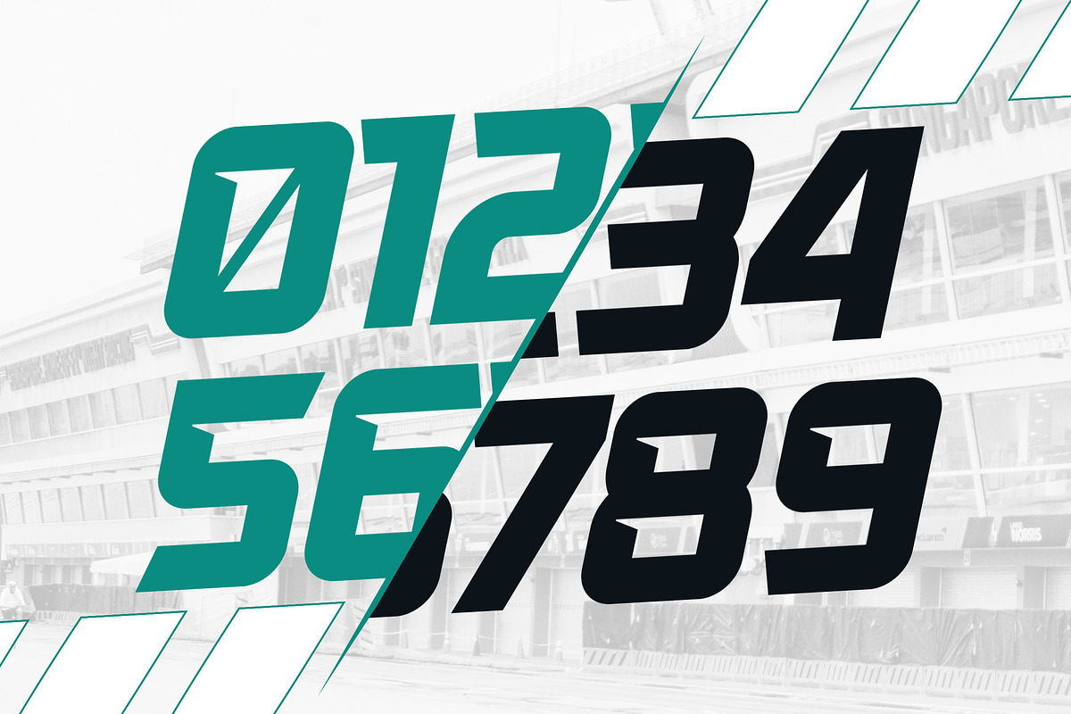 Swargho - Modern Sport Racing Font, a Sans Serif Font by Typia Nesia (Photo 6 of 15)
