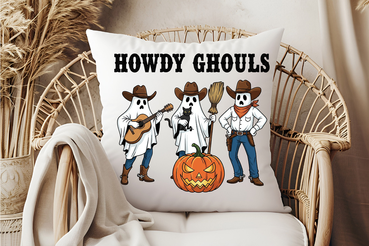 Howdy Ghouls Png, Ghost Halloween PN, an Illustration by DreamCafeArt (Photo 5 of 7)