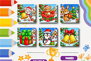 Christmas Tiny Celebrations Coloring, an Animal Illustration by Design Zone (Thumbnail 2 of 5)