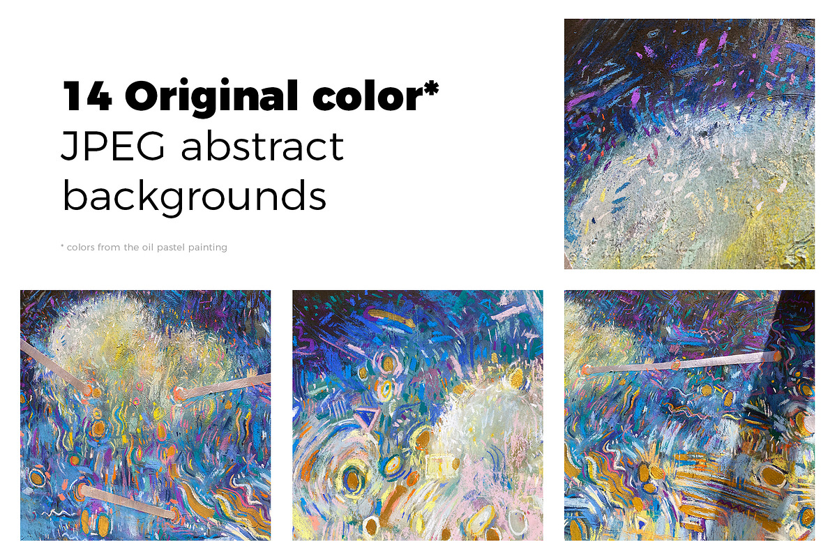 Hand-drawn pastel color artwork, a Texture Graphic by Oleg and Katja (Photo 2 of 14)