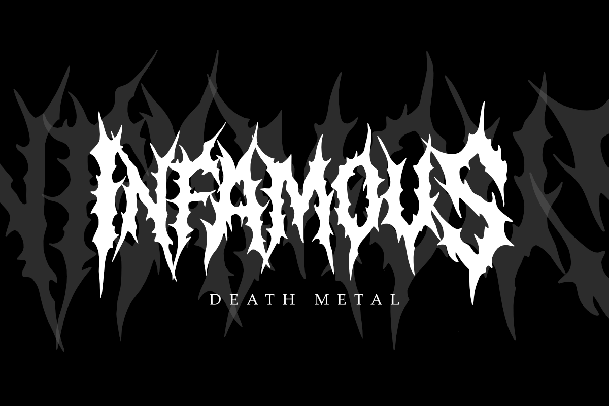 Crimson Curse - Death Metal Font, a Blackletter Font by Masyafi Studio (Photo 3 of 6)