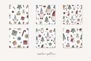 Watercolor Christmas Gnomes, a Decorative Illustration by Cute And Wild (Thumbnail 4 of 8)