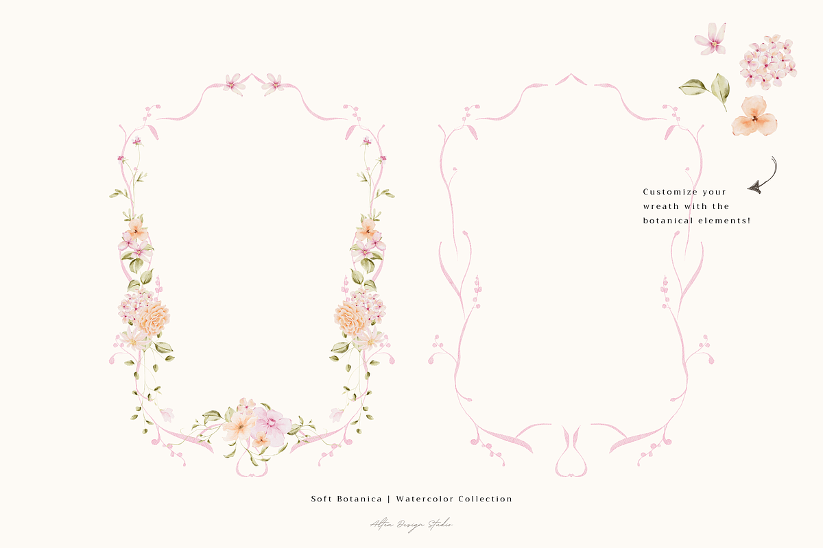 Delicate Pastel Watercolor Flowers, a Decorative Illustration by Altea Design Studio (Photo 4 of 26)