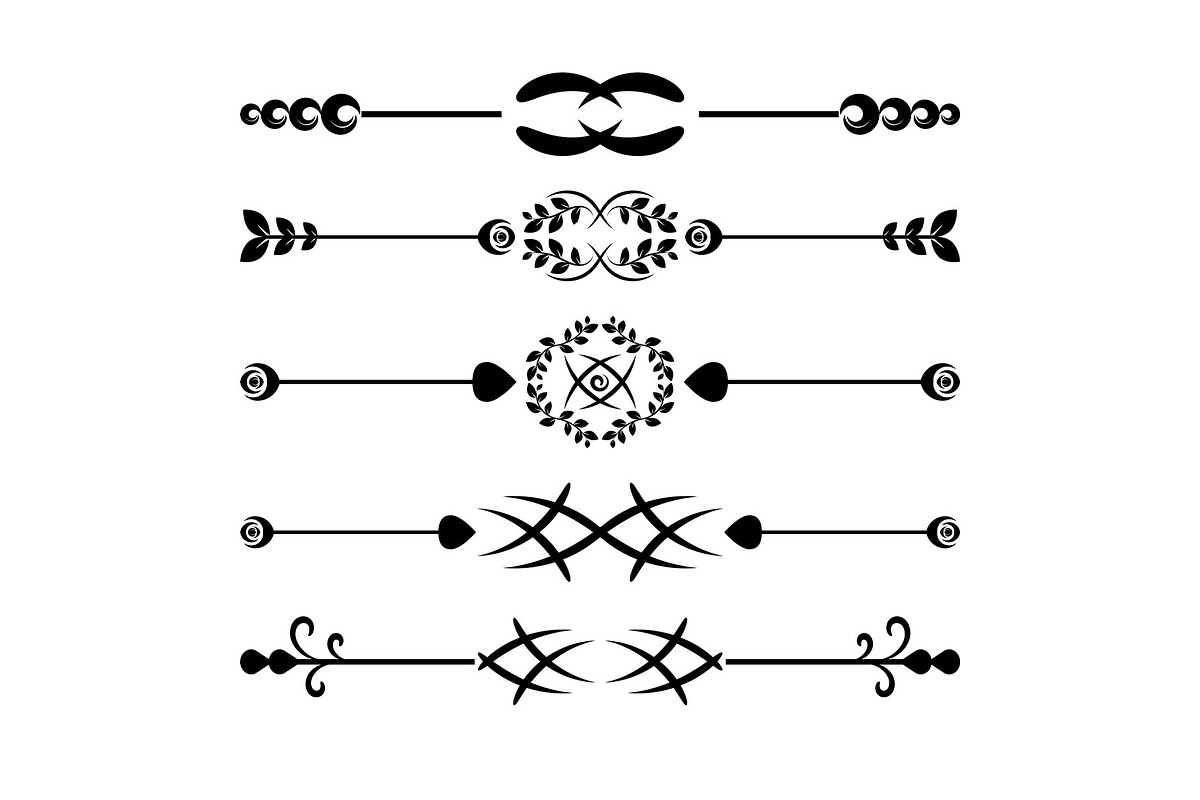 Geometric Lines Divider Designs, a Marketing Template by Photoshop Action (Photo 6 of 13)