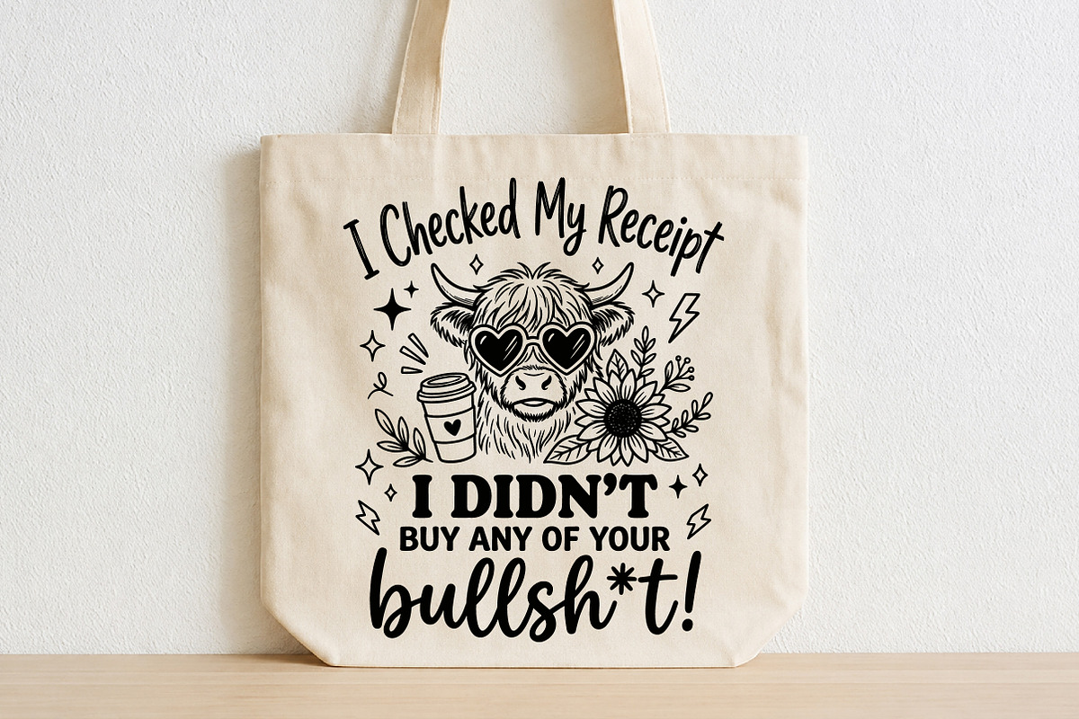 Retro Funny Receipt Quote SVG, an Animal Illustration by Libby Wishes (Photo 4 of 4)
