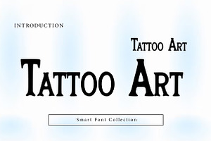 Tattoo Art, a Slab Serif Font by Wow Magic