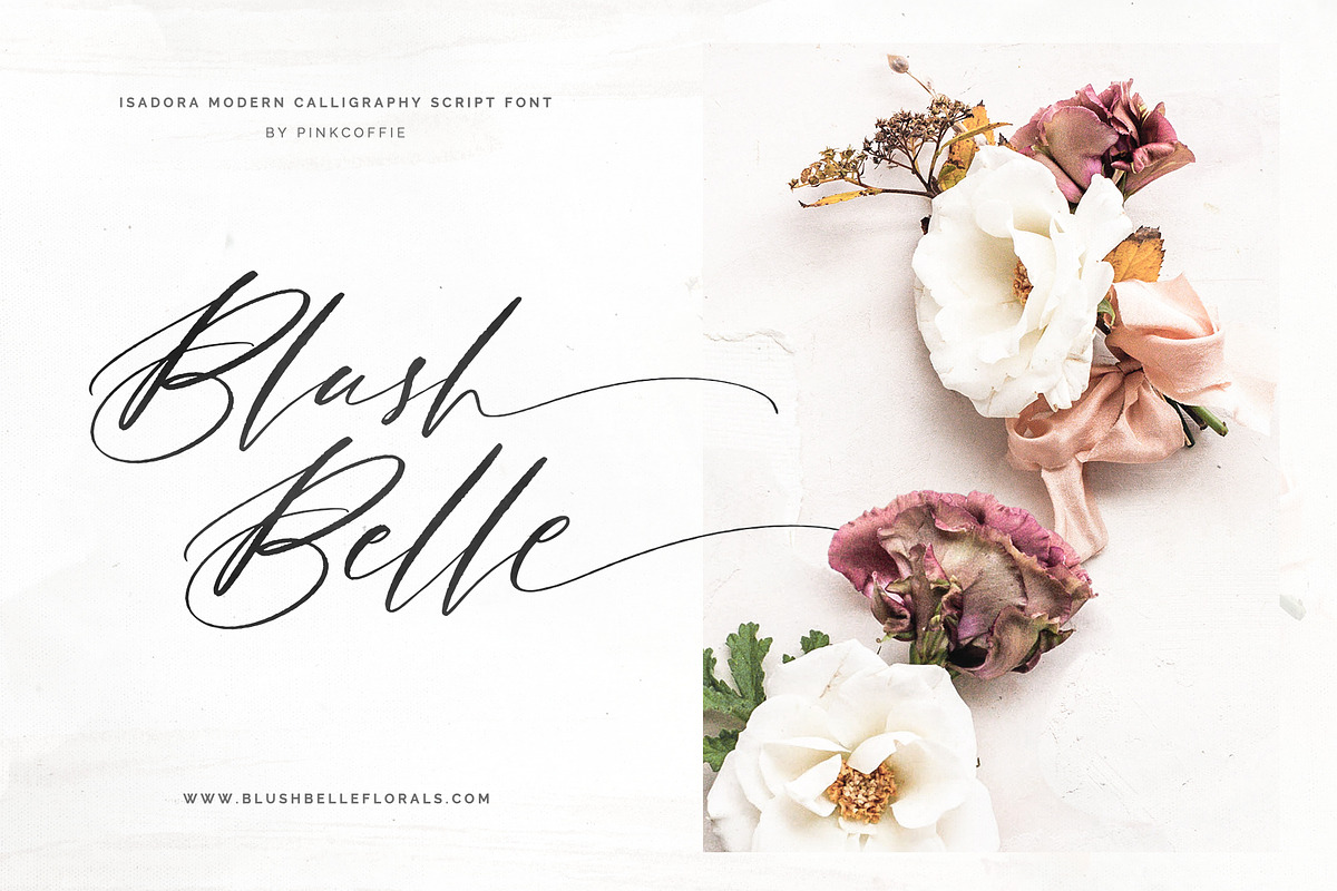 Isadora I Rustic Wedding Script Font preview 5