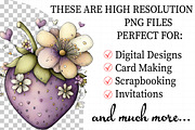 Whimsical Spring Strawberry Clipart, an Illustration by Daily.Designs (Thumbnail 2 of 7)