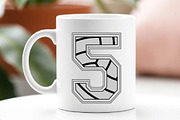 Volleyball Alphabets And Numbers SVG, an Object Graphic by EllaMaiyaali (Thumbnail 5 of 5)