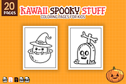 Cute Spooky Stuff Coloring Pages kid, an Object Illustration by Sultana177 (Thumbnail 3 of 3)