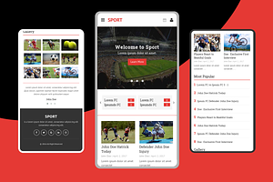 Sport Mobile Template