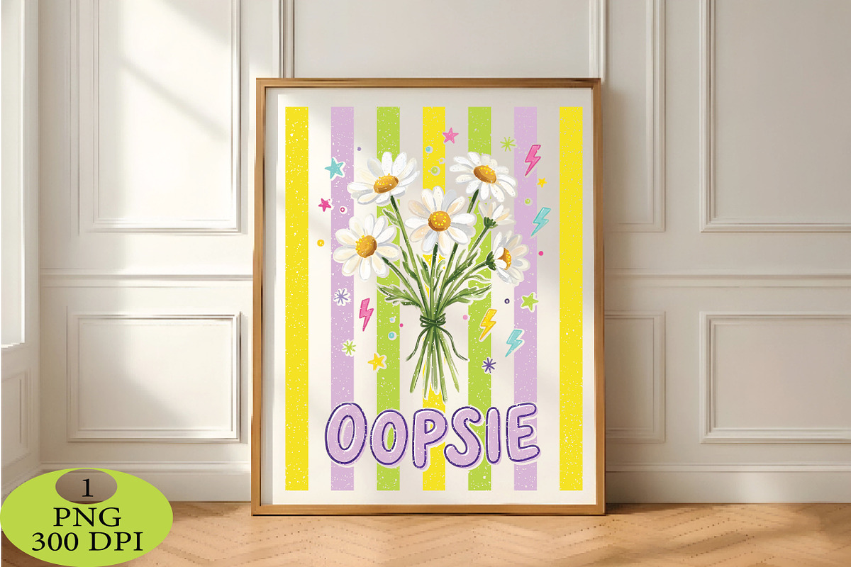 Oopsie Daisy Striped Sublimation, an Animal Illustration by Daily.Designs (Photo 5 of 6)