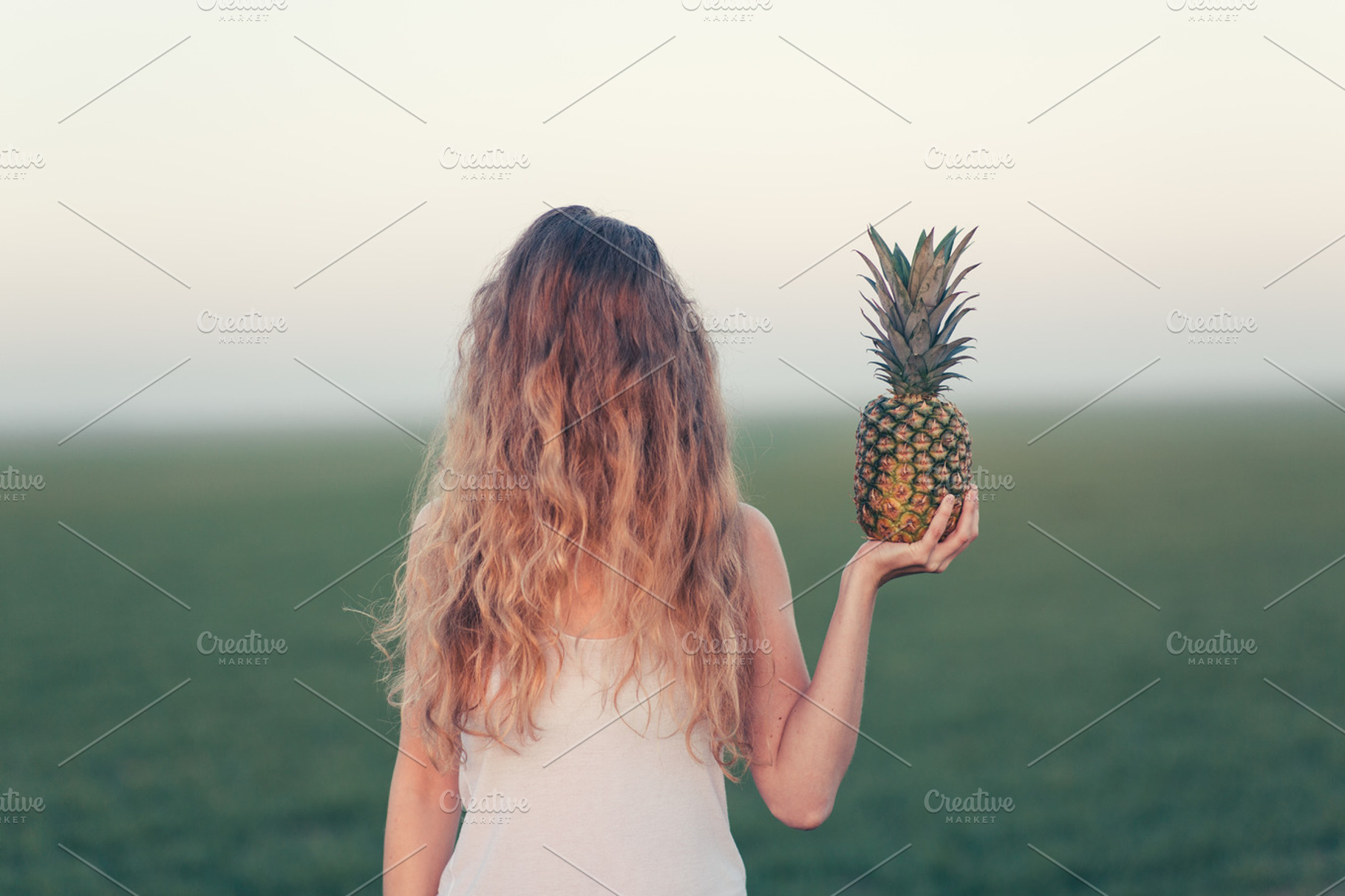 Portrait of woman with pineapple, a Person Photo by Pardina Photography