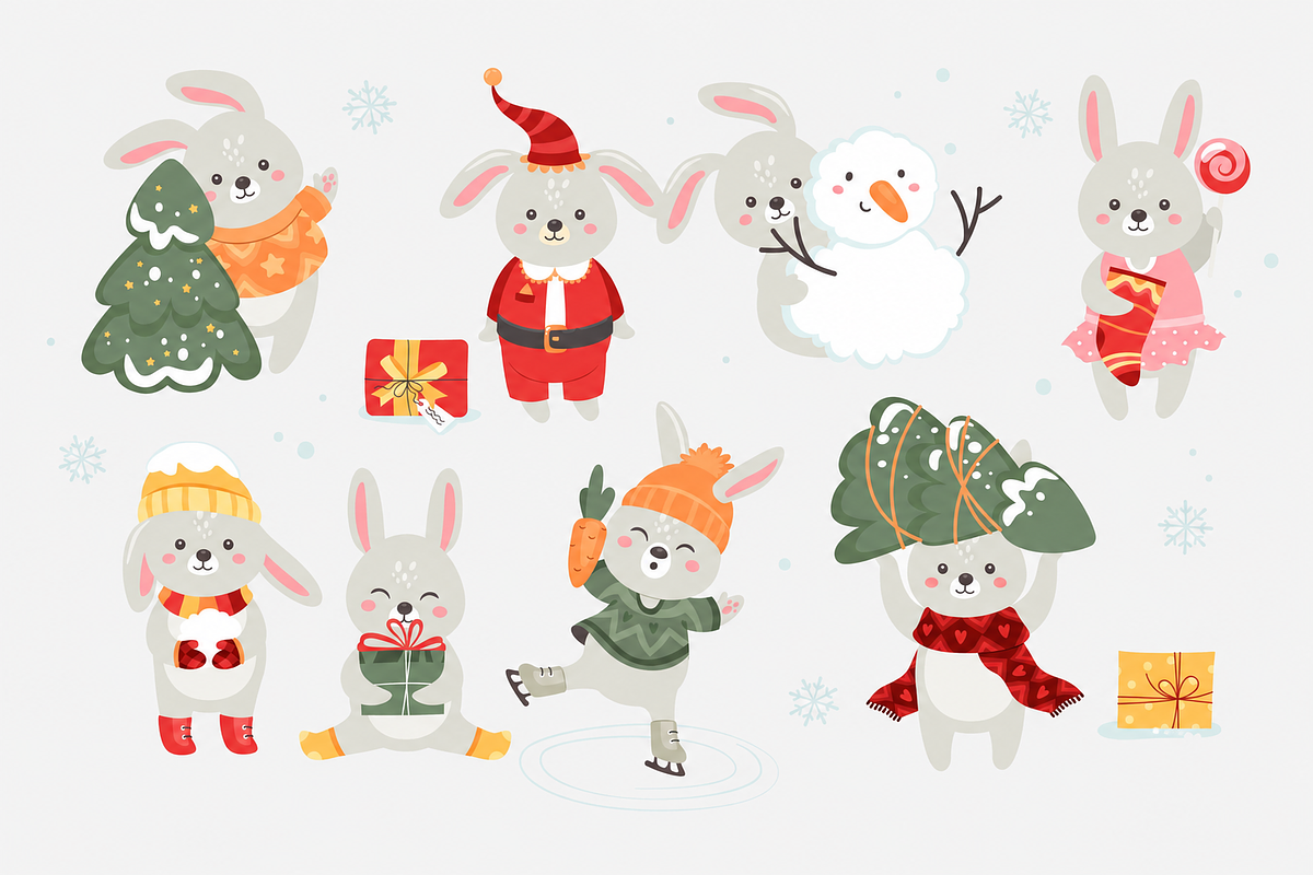 Christmas Decor Illustrations, a Seasonal Illustration by Anna Studio (Photo 12 of 12)