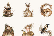 Forest Woodland Clipart Bundle, an Object Illustration by BusyDaydesign (Thumbnail 4 of 9)