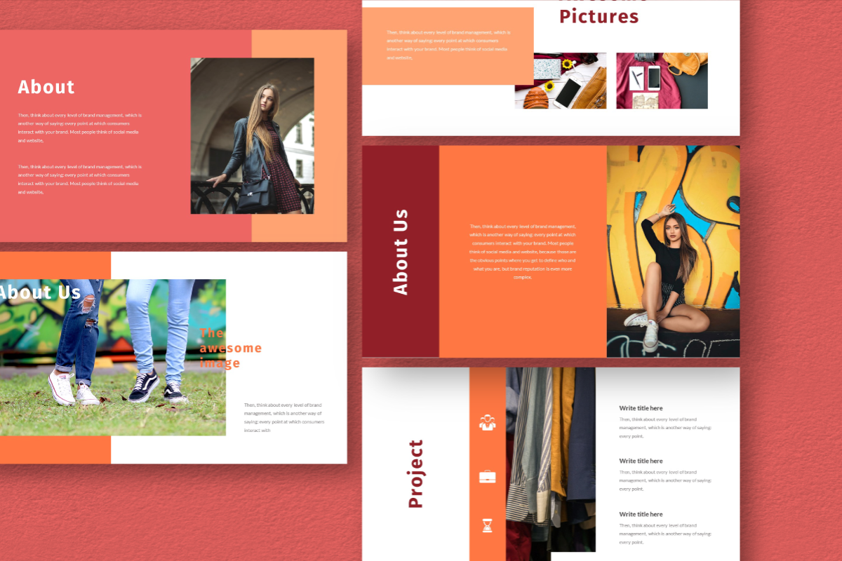 Hot Color Powerpoint Template, a Presentation Template by Inkofert (Photo 3 of 11)