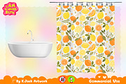 Boho Citrus Bliss Seamless Pattern, a Background Graphic by K.JackArtwork (Thumbnail 7 of 8)