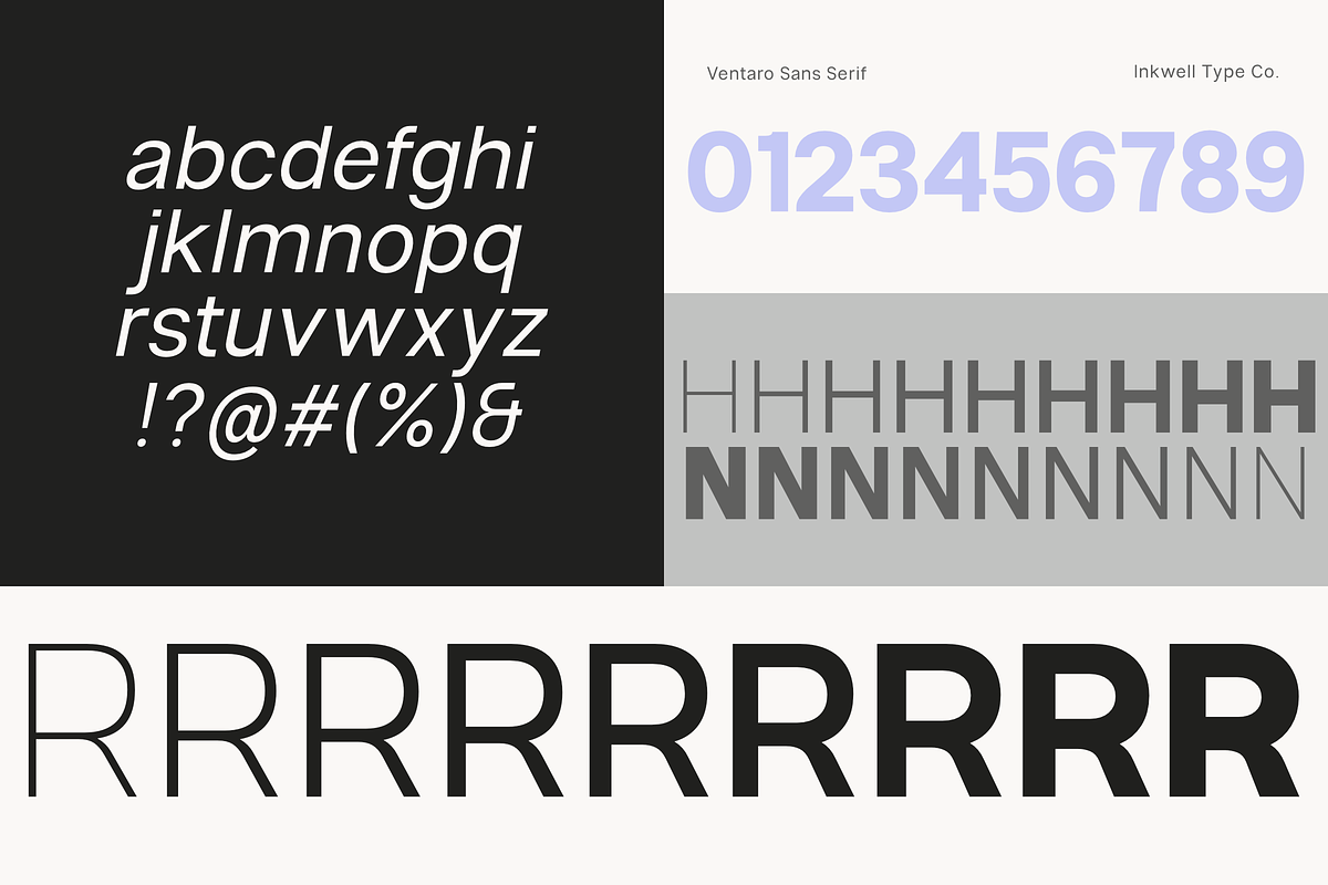 Ventaro — Extended Sans Serif, a Sans Serif Font by InkwellTypeCo (Photo 11 of 12)