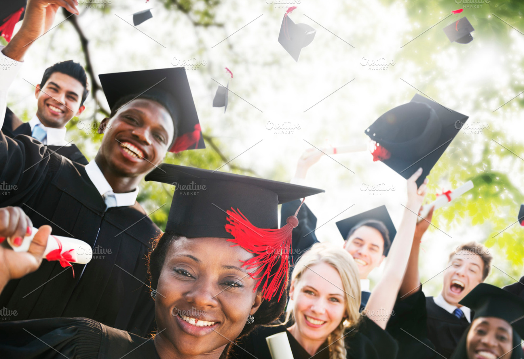 Diversity students graduation containing achievement, african descent ...