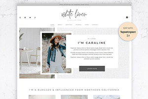 Squarespace Website Template Linen