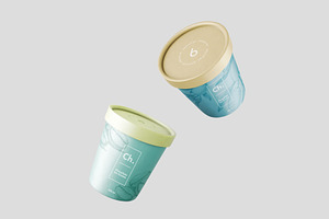 Ice Cream Jar Mockup