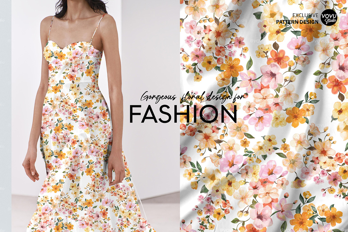 Small Flower Garden | Pattern Design, a Pattern Graphic by VOVU Studio (Photo 4 of 8)