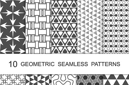 Seamless Geometric Patterns Set 9