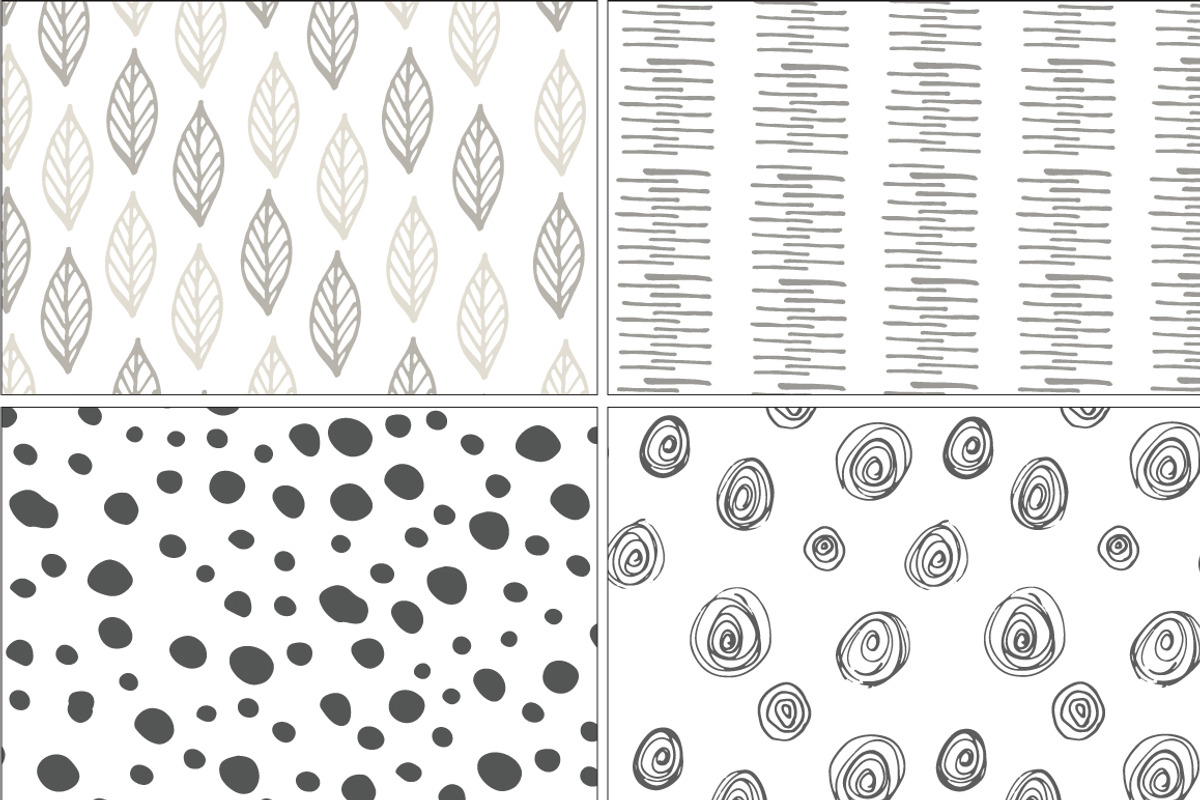 Hand drawn seamless pattern set, a Pattern Graphic by SaharaArt (Photo 4 of 8)