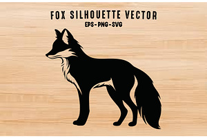Fox Silhouette Vector Art SVG Set, an Animal Illustration by Gfx Expert Team