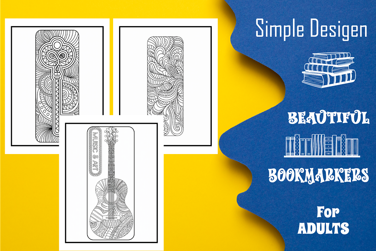 Bookmarks Zentangle Adults Coloring, an Animal Illustration by Printable Design Store (Photo 3 of 4)