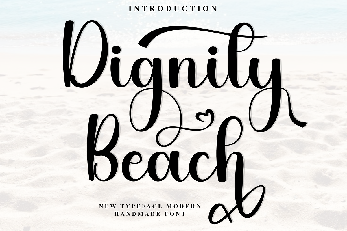 Dignity Beach, a Handwritten Font by FreshTypeINK (Photo 1 of 8)