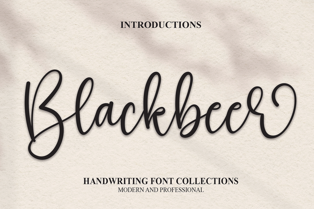 Blackbeer | Script Font, a Script Font by Scratchones (Photo 1 of 6)