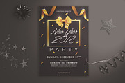 New Year Party Flyer, a Flyer Template by KMZVR.Lab (Thumbnail 1 of 4)