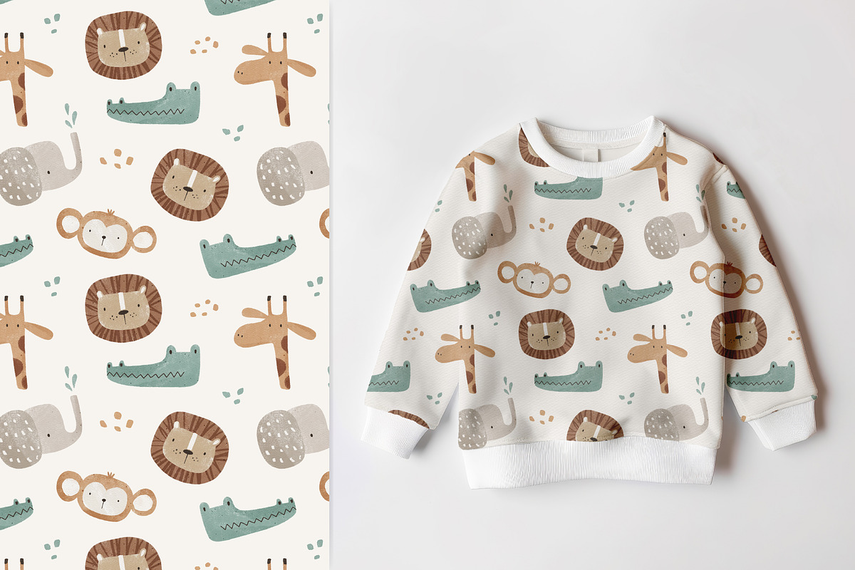 Cool animals, a Pattern Graphic by Olena Kuznietsova (Photo 5 of 9)