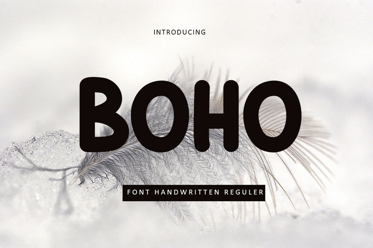 Boho, a Sans Serif Font by Roni Studio (Photo 1 of 4)