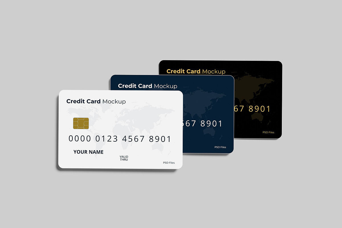 Credit Card Mockup, an Advertising Mockup by Graphiculon (Photo 3 of 11)