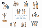 The Campaign Trail Illustration, an Object Graphic by Jump Studio (Thumbnail 1 of 12)